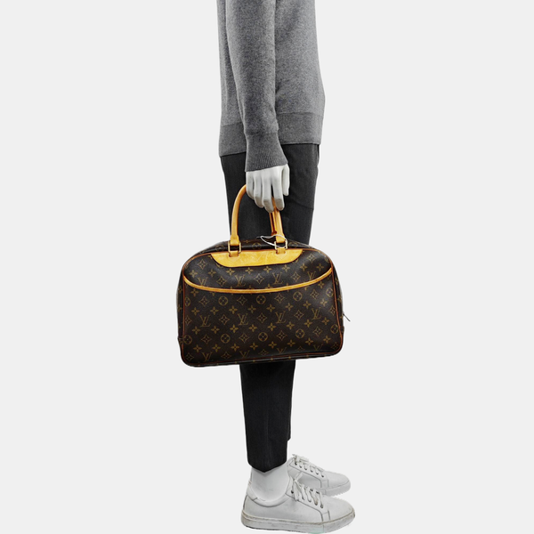 DEAUVILLE Monogram Coated Canvas Brown