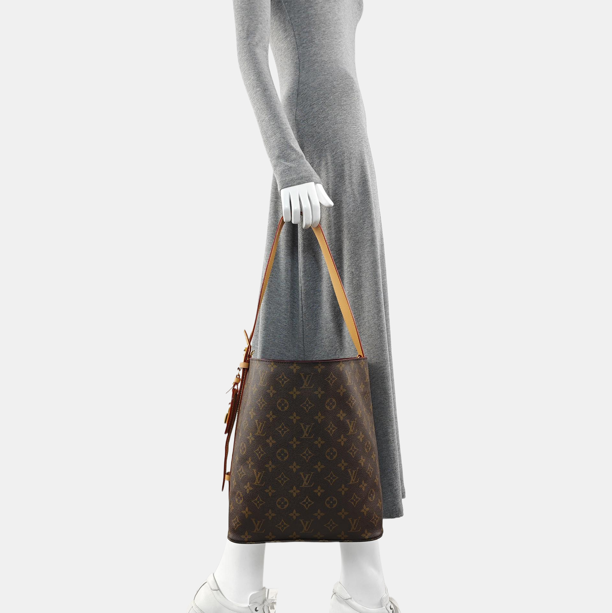 ALL IN GM Monogram Coated Canvas Brown