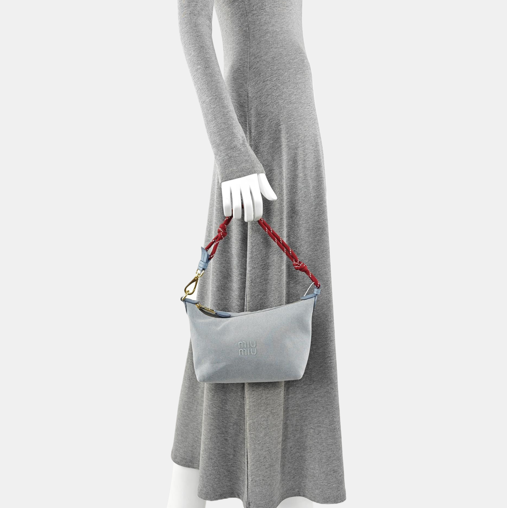 Canvas Top Handle Bag Blue