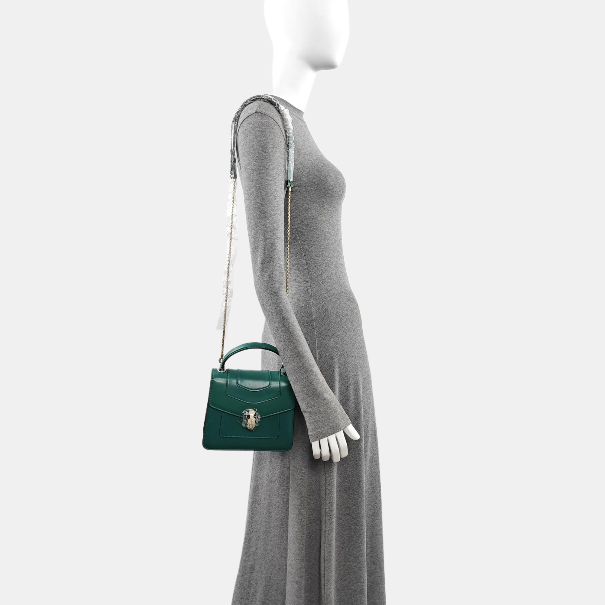 SERPENTI FOREVER Calfskin Green