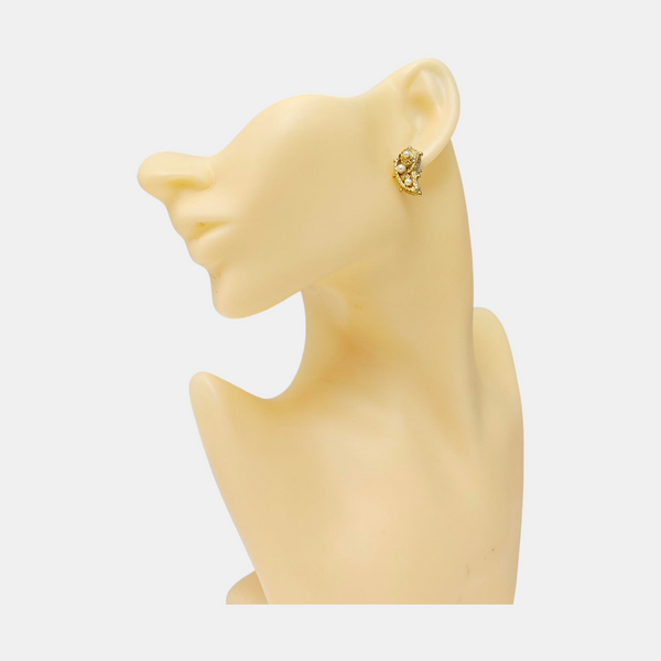 Metal Gold Stud Earrings