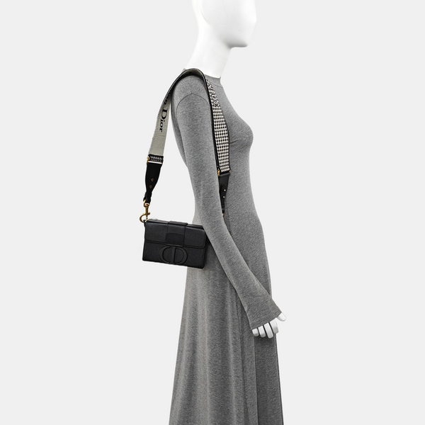 30 Montaigne Mini Calfskin Black