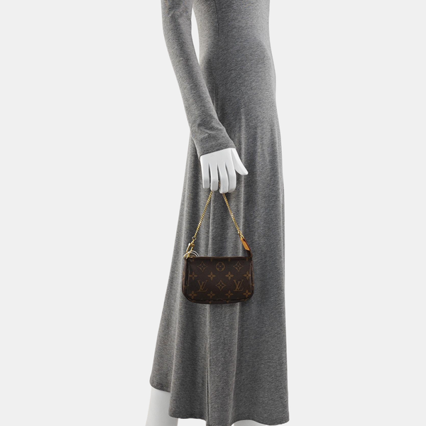 ACCESSOIRES Mini Monogram Coated Canvas Brown