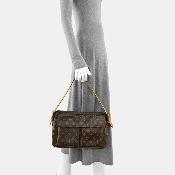 VIVA CITE Monogram Coated Canvas Brown