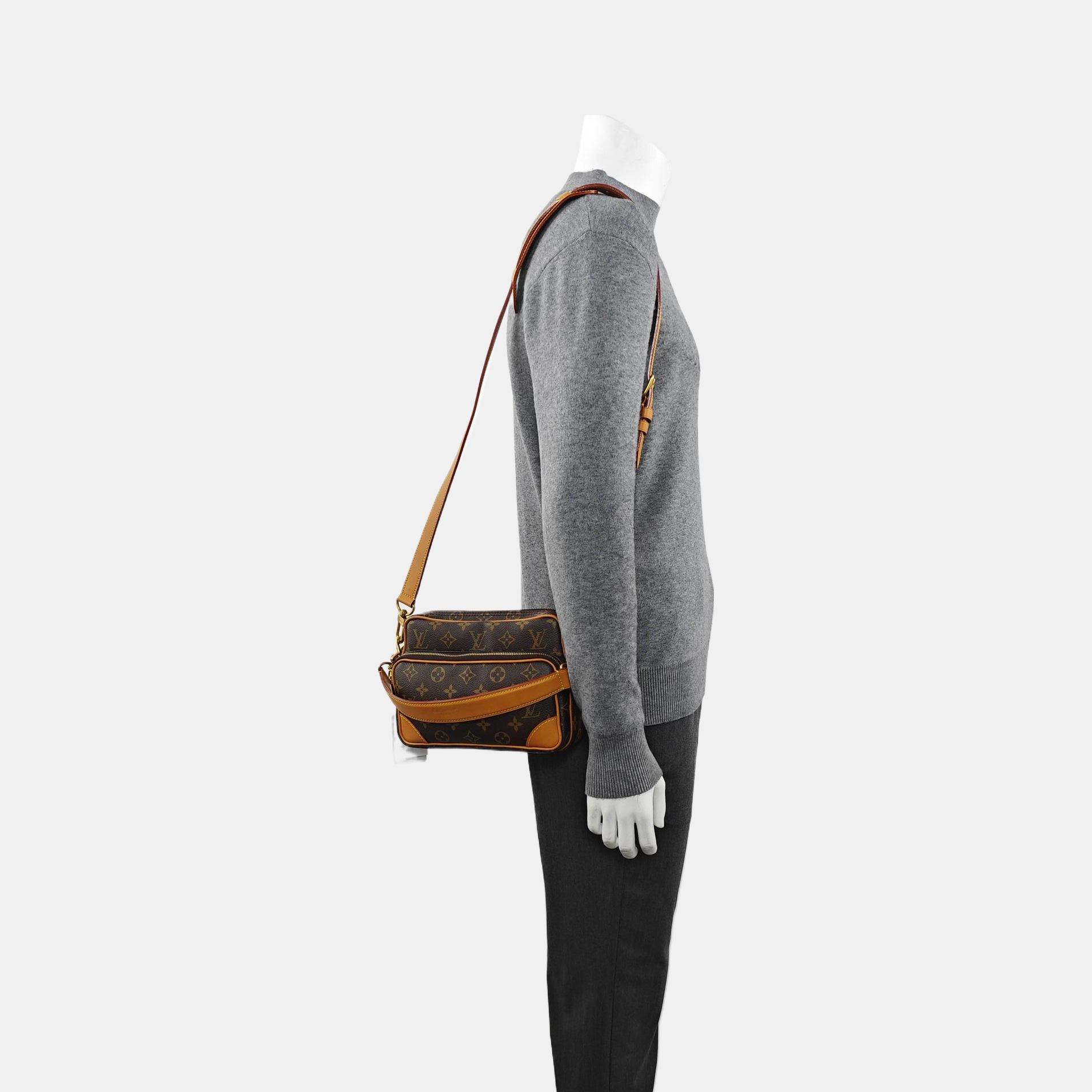 VINTAGE TROCADERO 27 Monogram Coated Canvas Brown