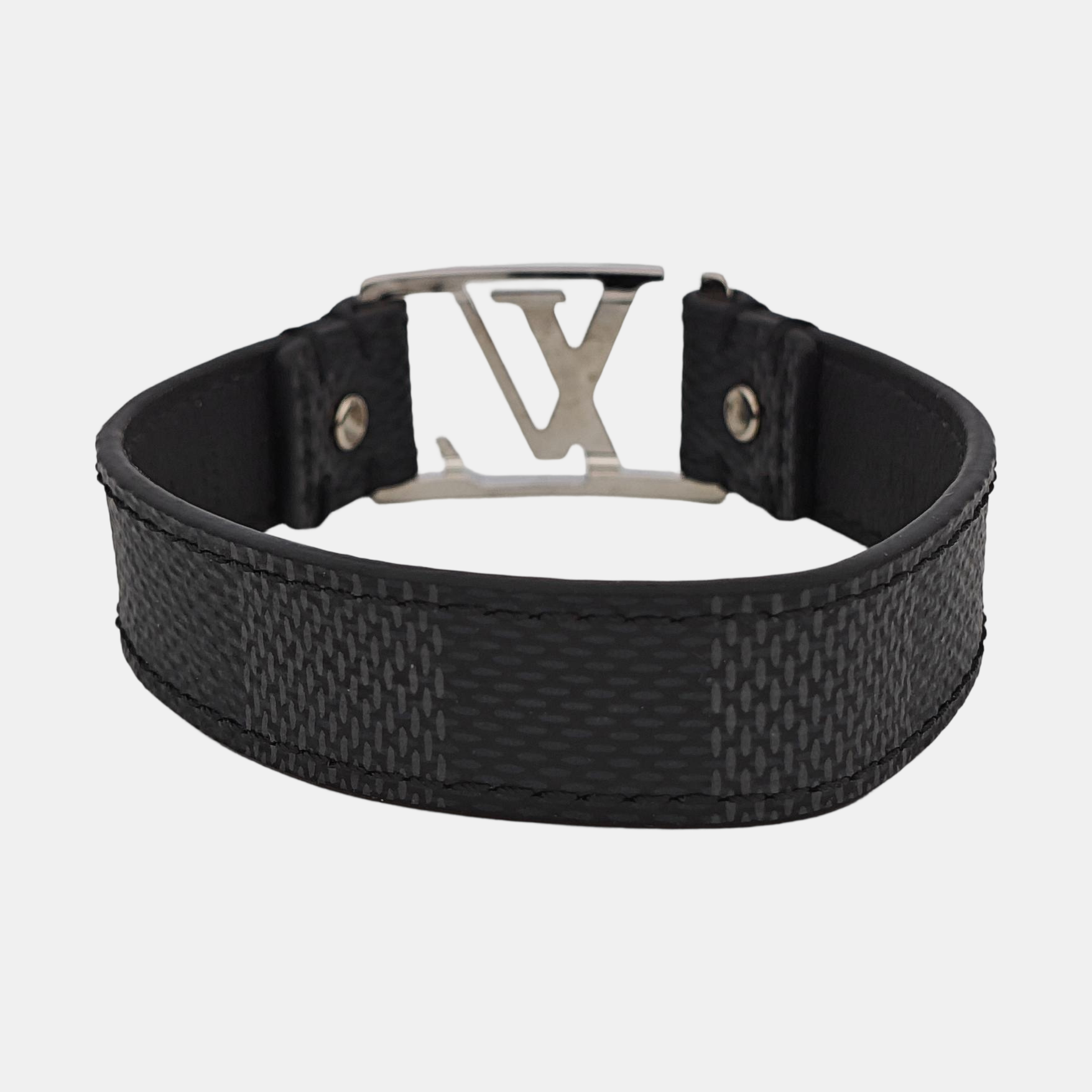 HOCKENHEIM Leather Black Bangle