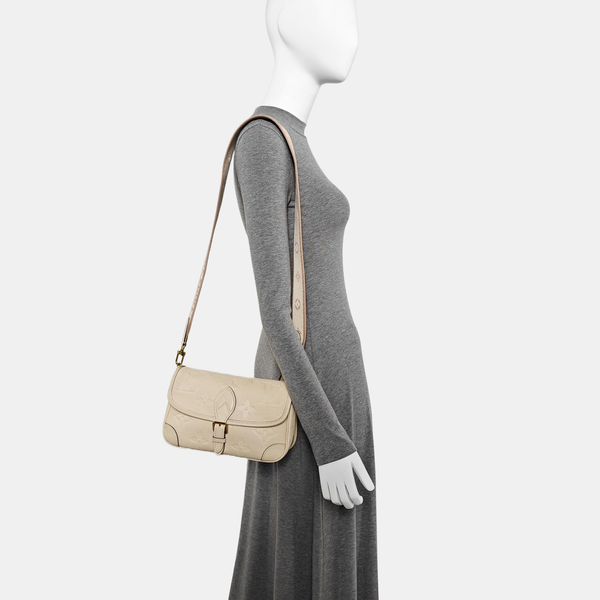 DIANE Monogram Calfskin Beige