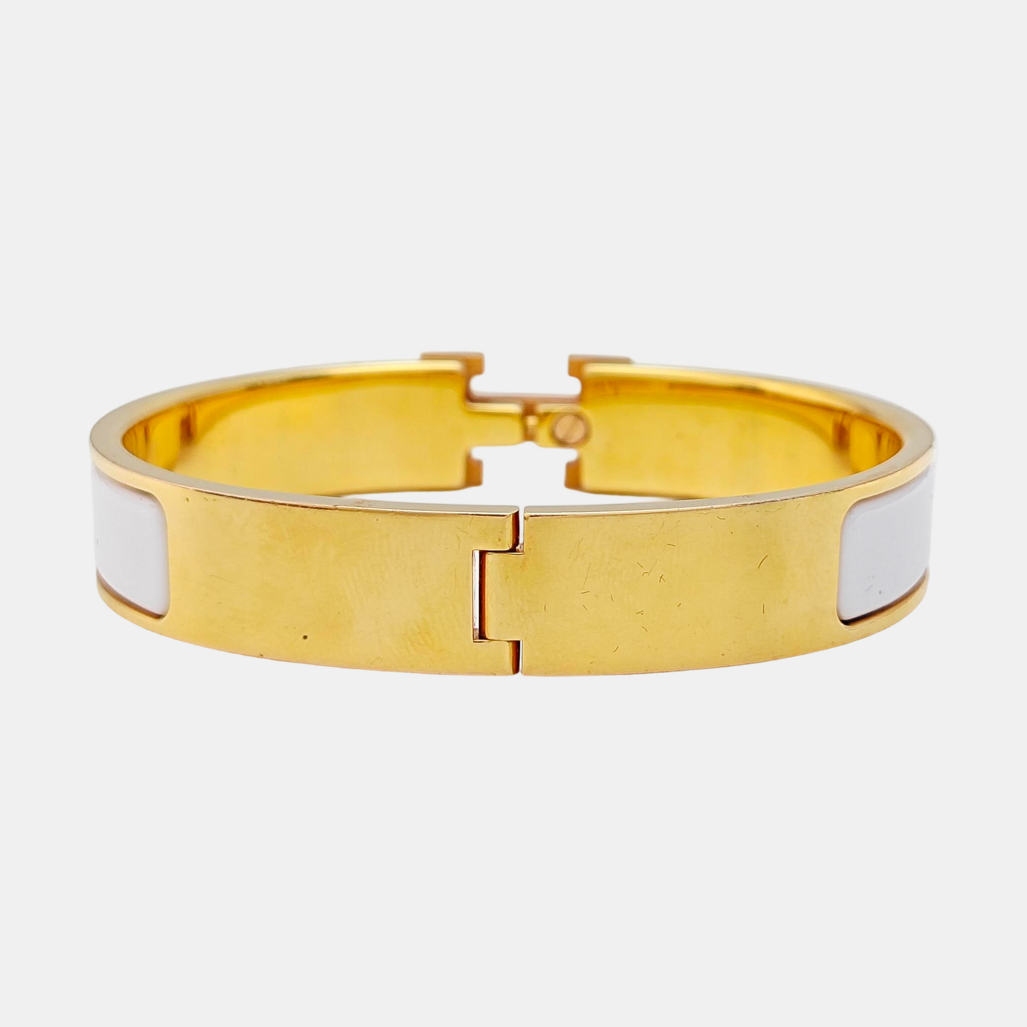 Clic H Metal Gold Bangle