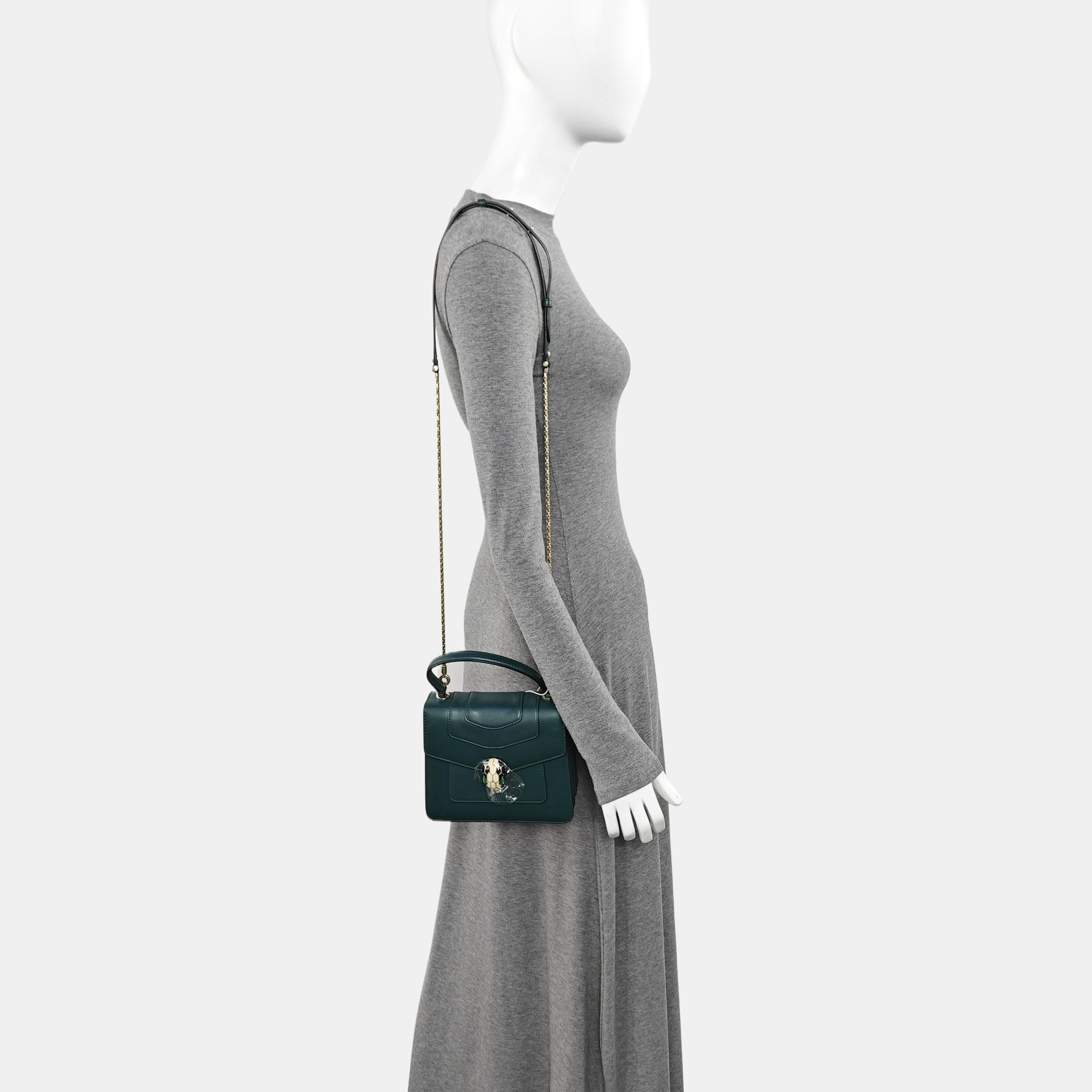 SERPENTI FOREVER Calfskin Green