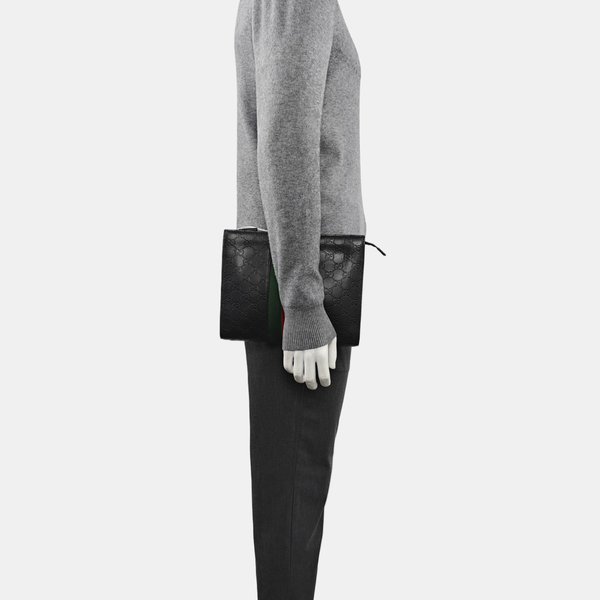 Signature Monogram Calfskin Black