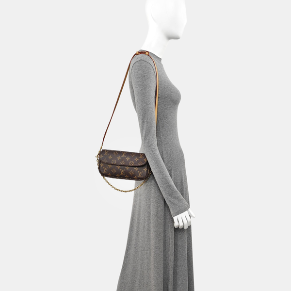 IVY Monogram Coated Canvas Brown