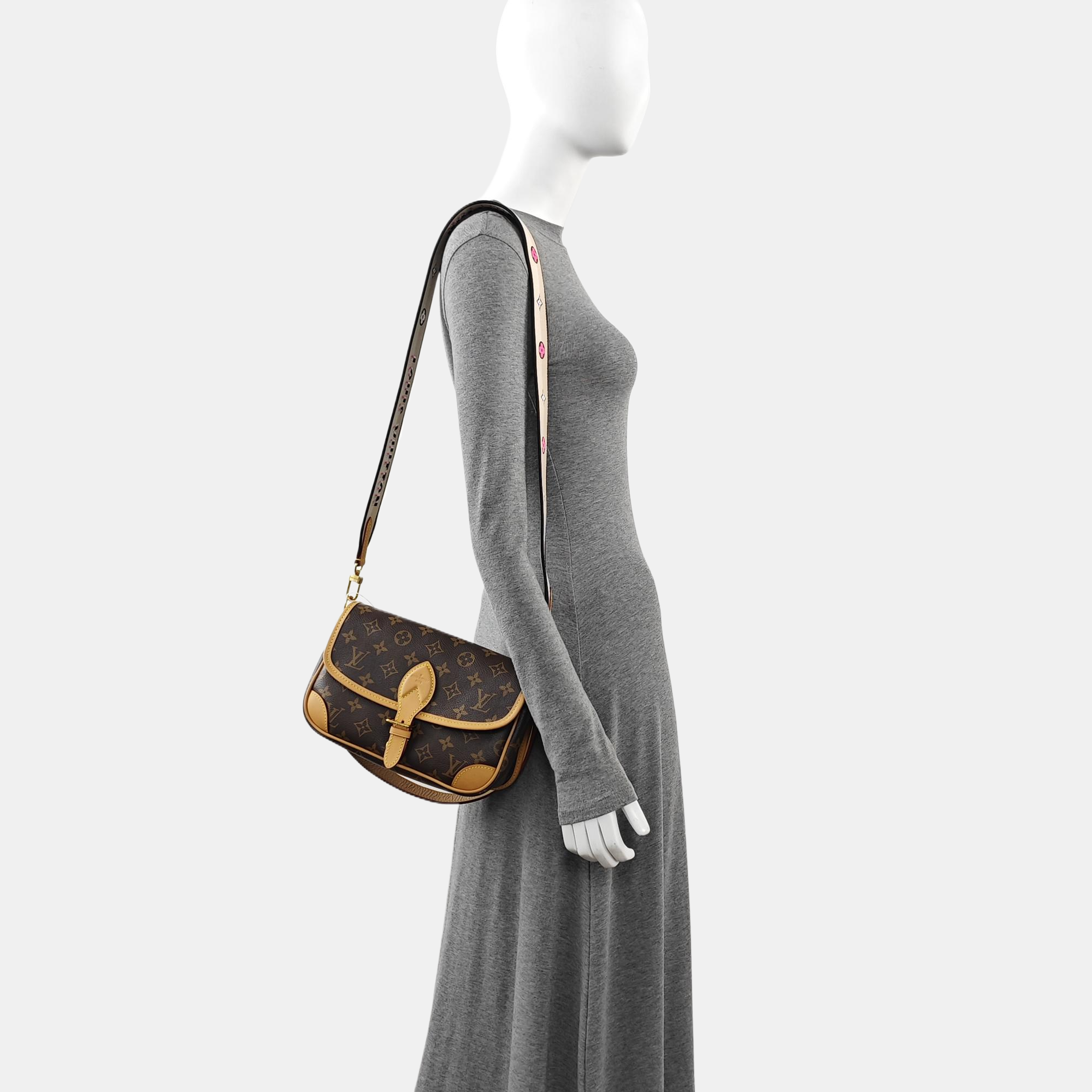 DIANE Monogram Coated Canvas Brown