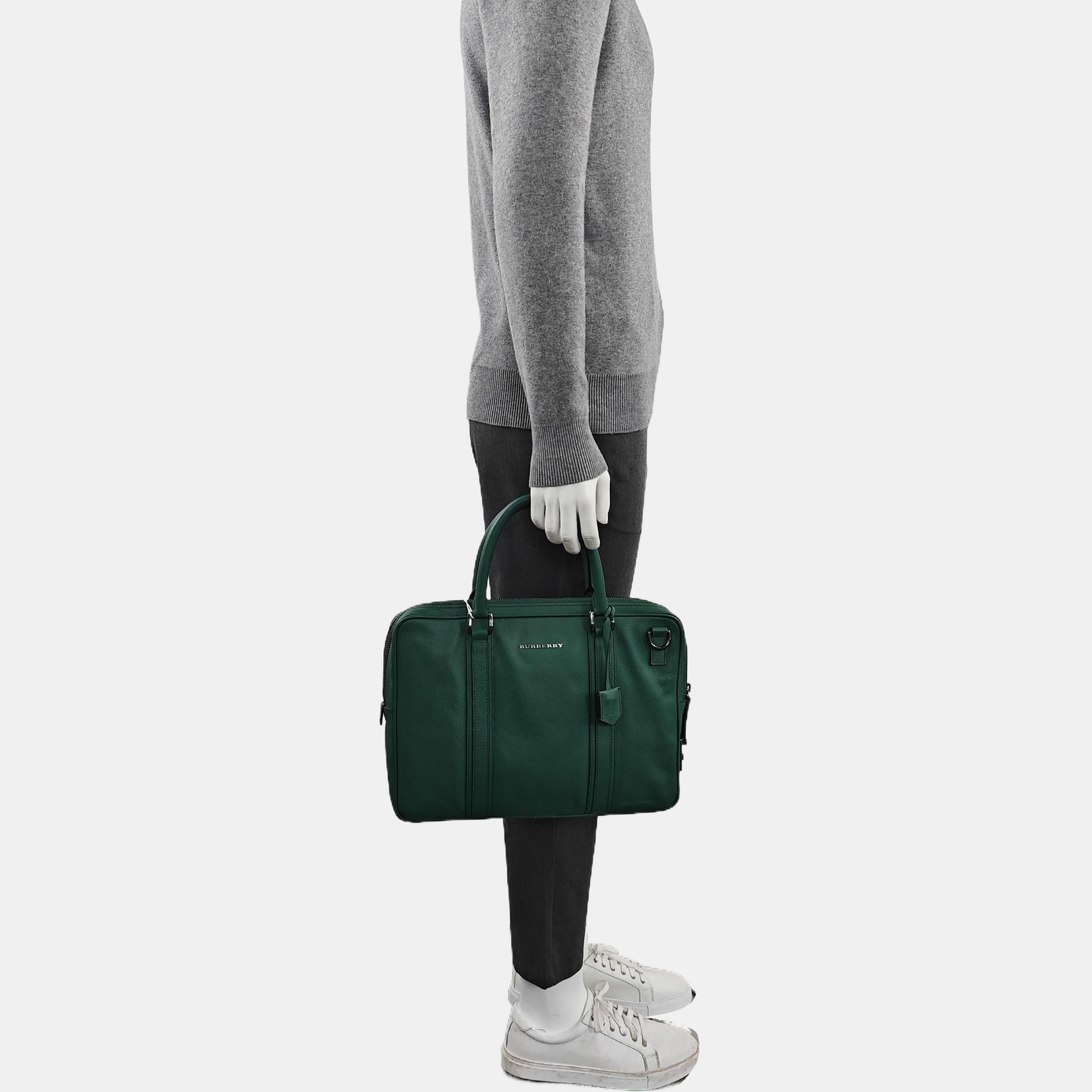 Calfskin Top Handle Bag Green