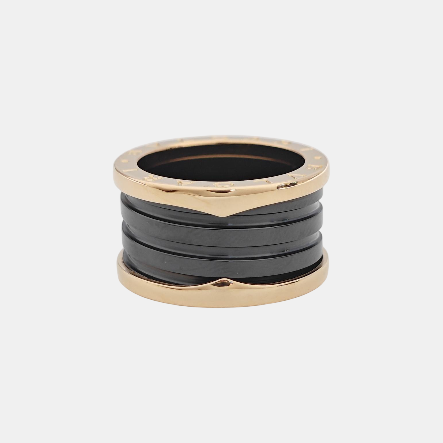 B.ZERO1 18k Rose Gold Ring EU 52
