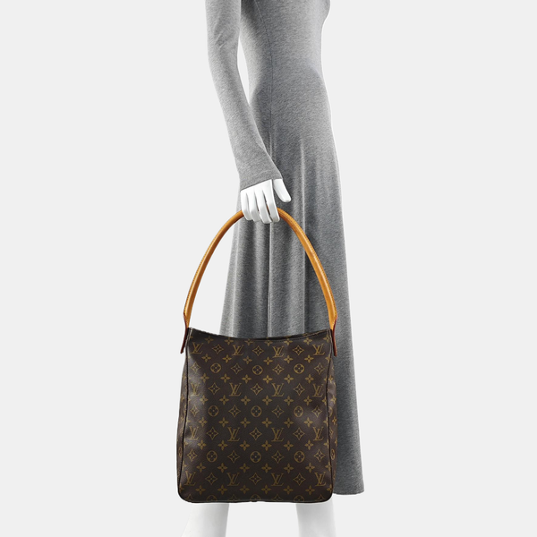 LOOPING GM Monogram Coated Canvas Brown