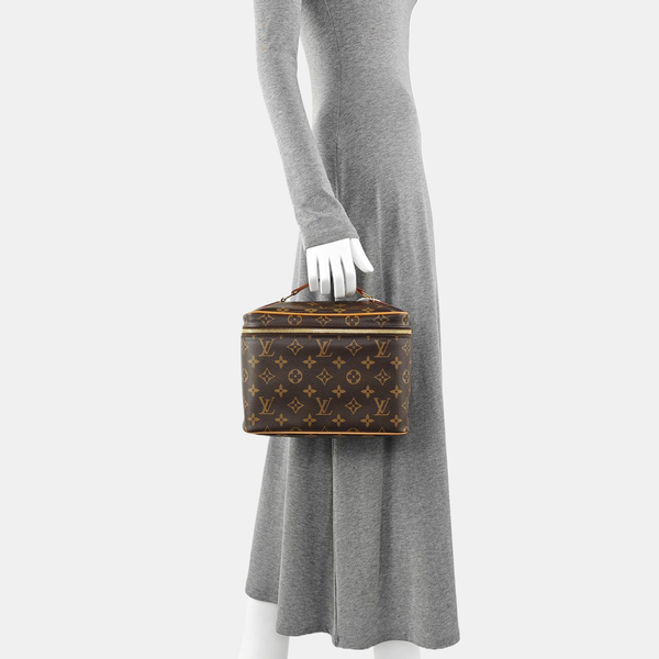 NICE BB Monogram Coated Canvas Brown