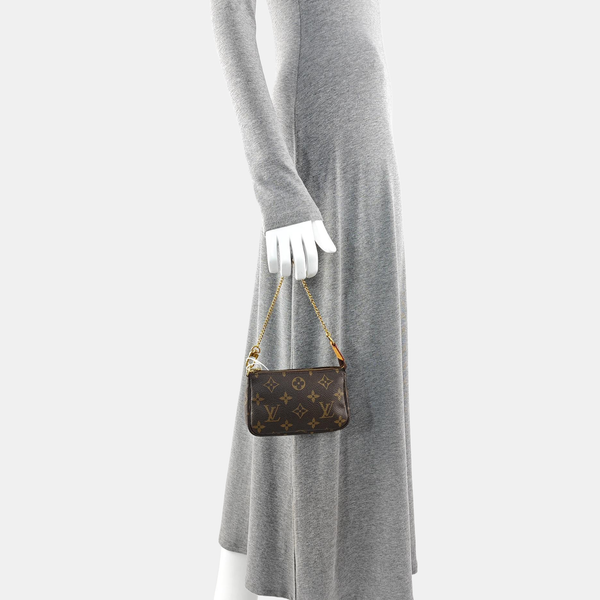 ACCESSOIRES Mini Monogram Coated Canvas Brown