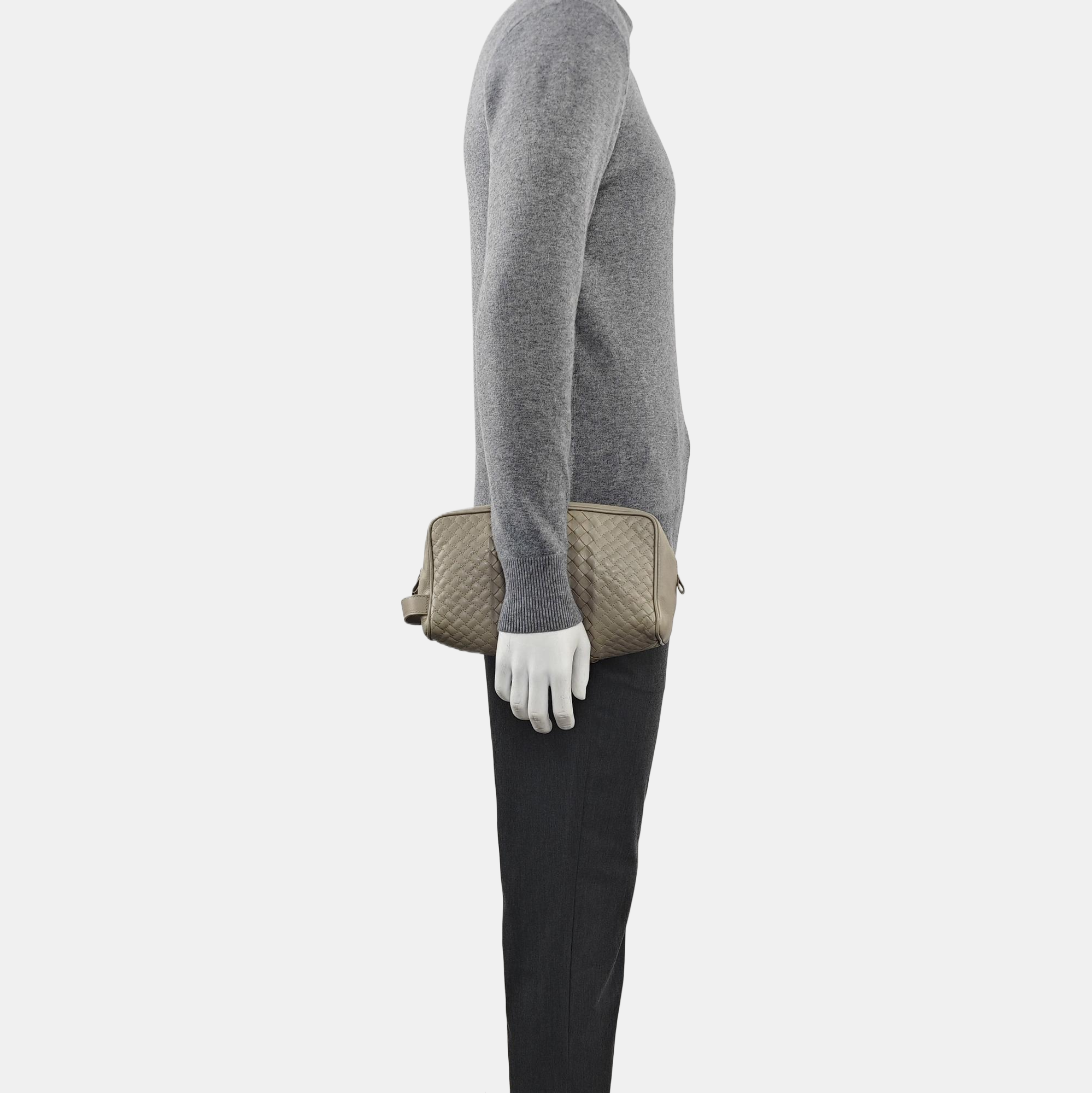 Calfskin Clutch Gray