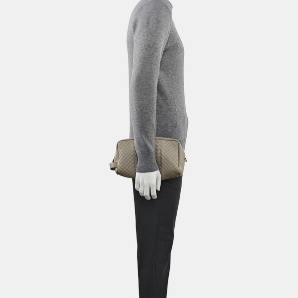 Calfskin Clutch Gray