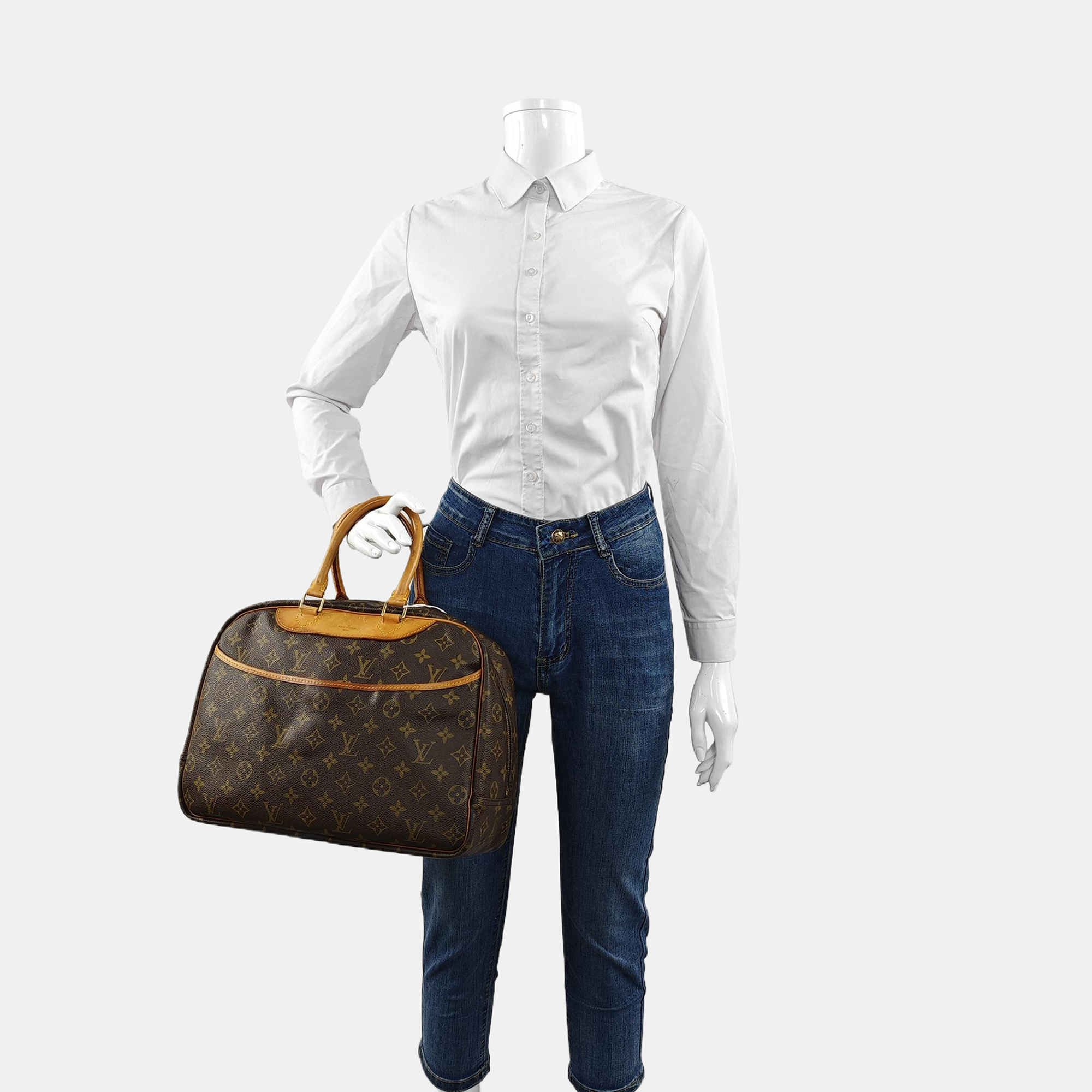 DEAUVILLE Monogram Coated Canvas Brown