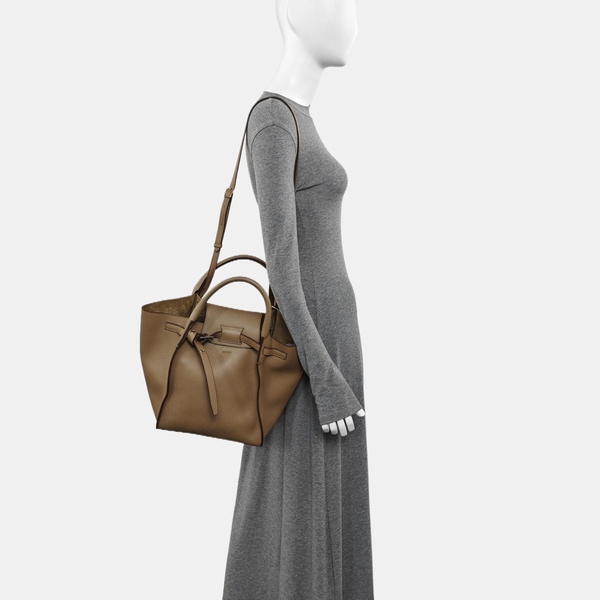 BIG BAG Small Calfskin Brown
