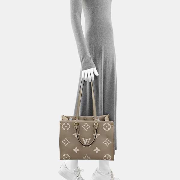 ONTHEGO MM Monogram Calfskin Gray