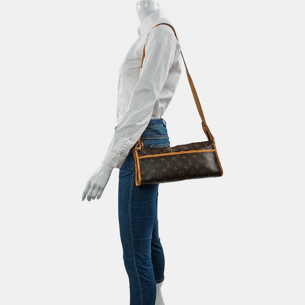 POPINCOURT Monogram Coated Canvas Brown