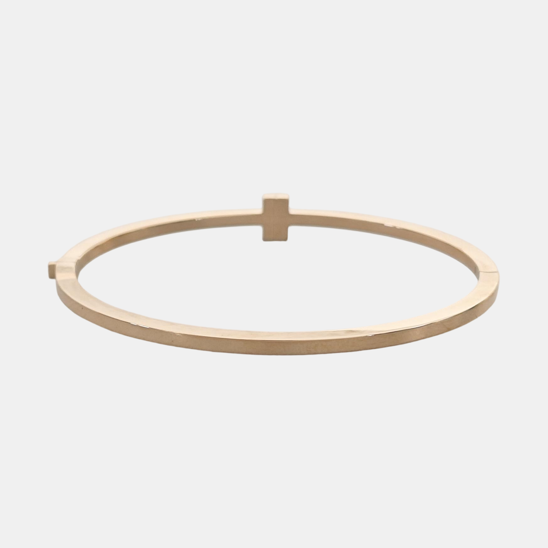 Tiffany T 18k Rose Gold Bangle