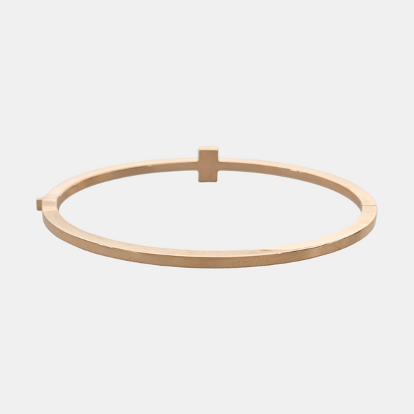 Tiffany T 18k Rose Gold Bangle