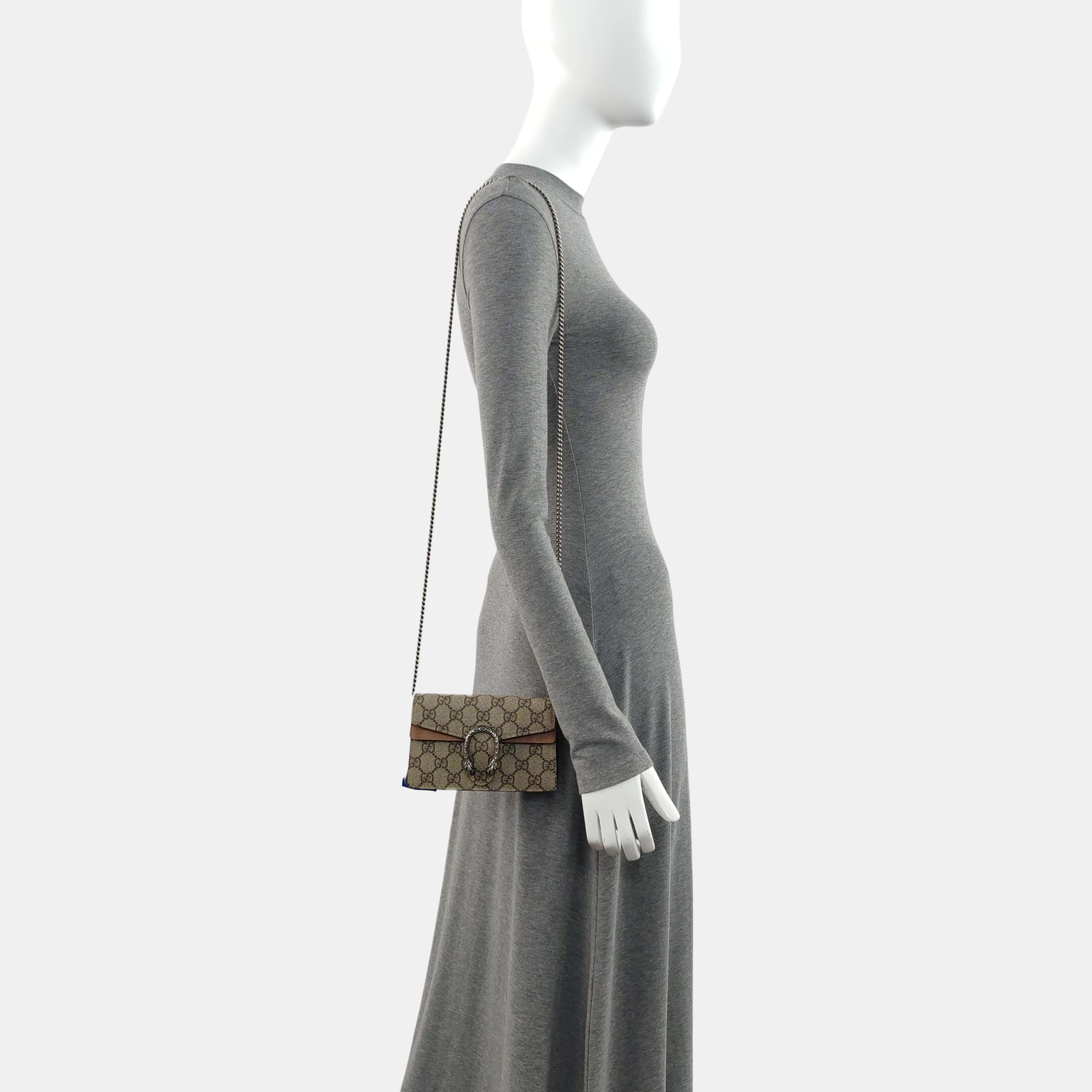 Authenticated pre-owned  Dionysus Super Mini Monogram Coated Canvas Beige - Shoulder Bag at Looply