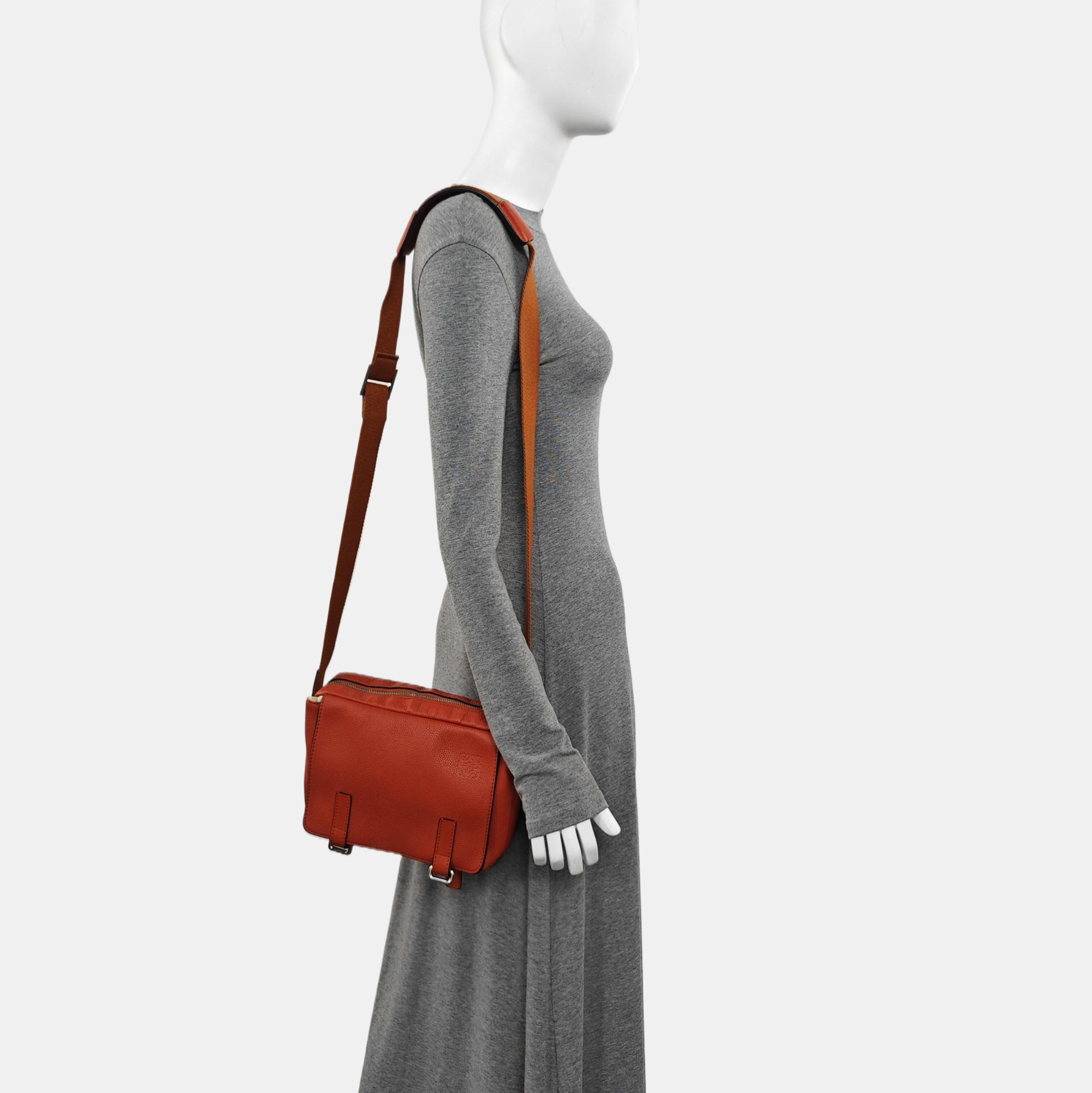 Calfskin Shoulder Bag Red