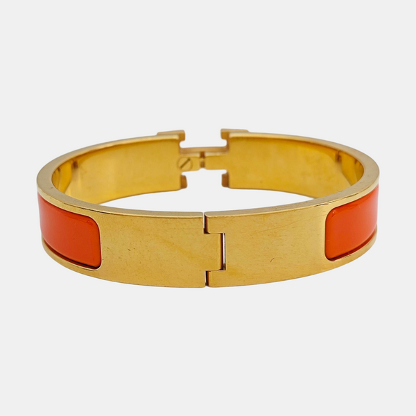 Clic H Metal Gold Bangle