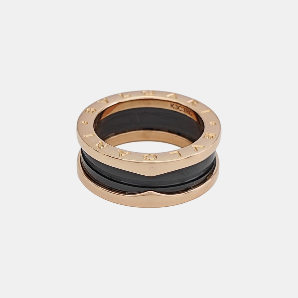 B.ZERO1 18k Rose Gold Ring EU 53