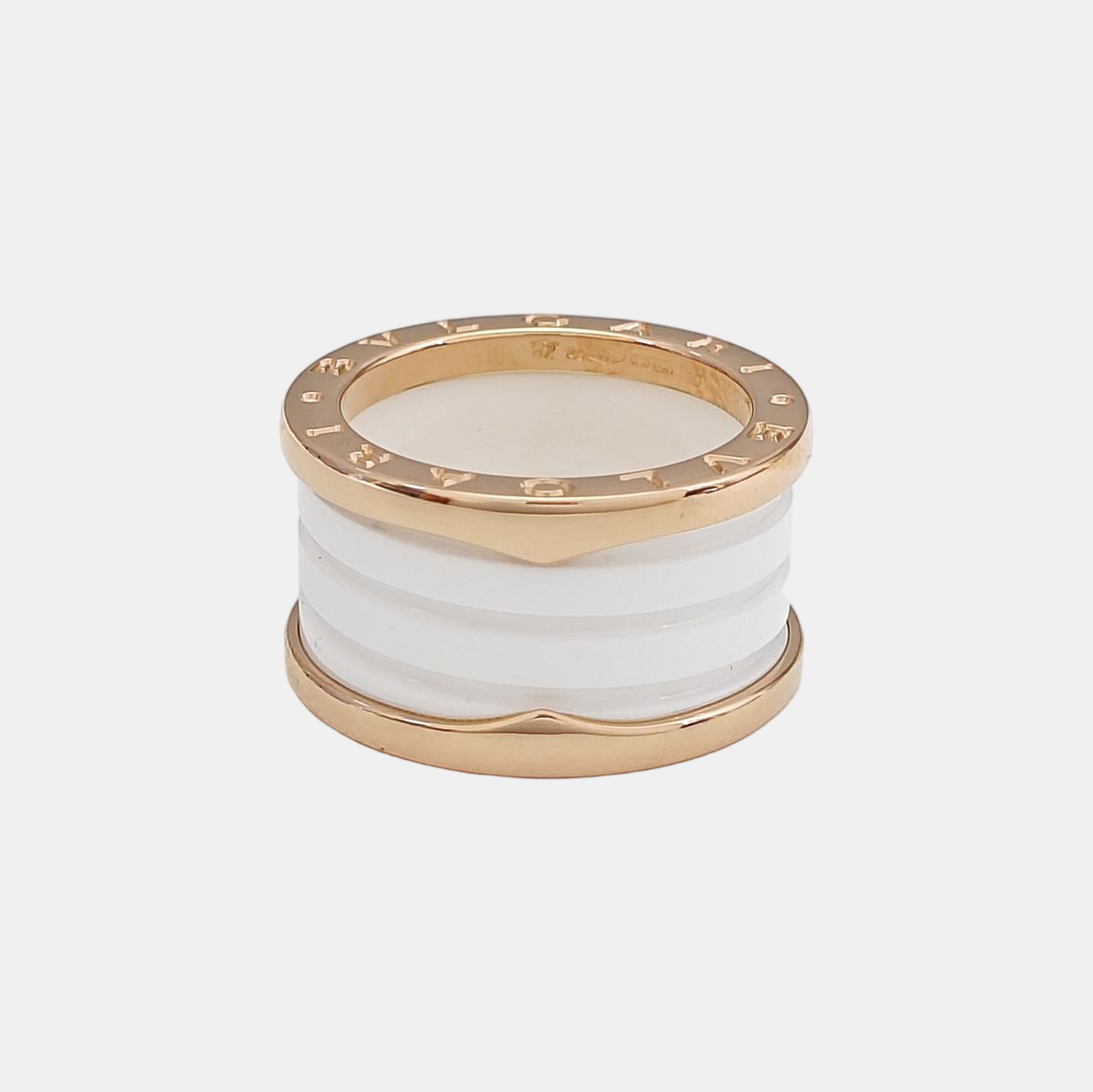B.ZERO1 18k Rose Gold Ring EU 52