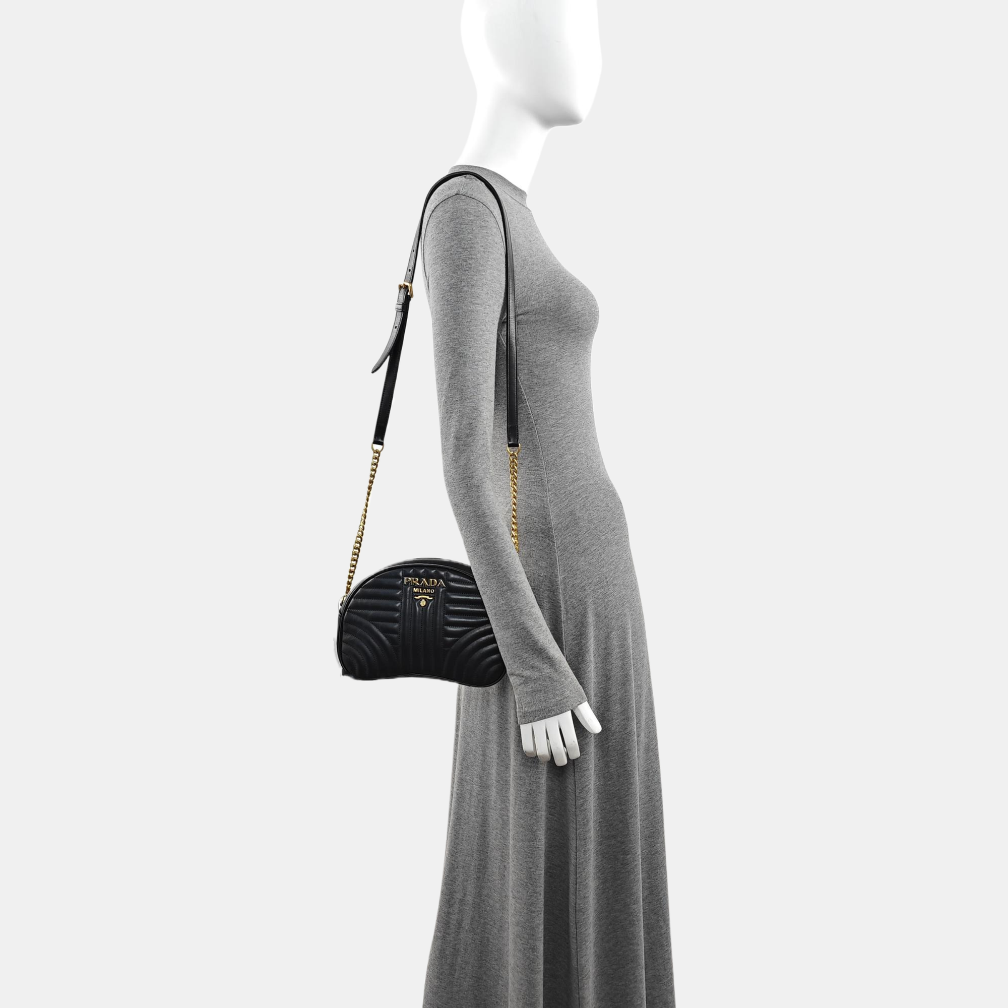 Diagramme Quilted Calfskin Black