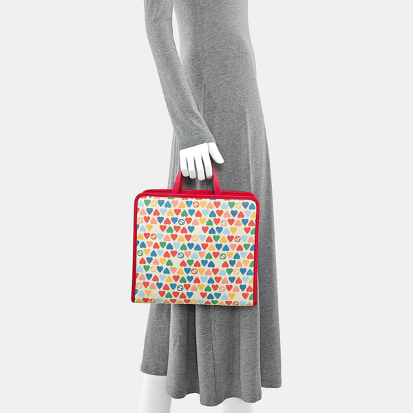 Coated Canvas Tote Bag Beige