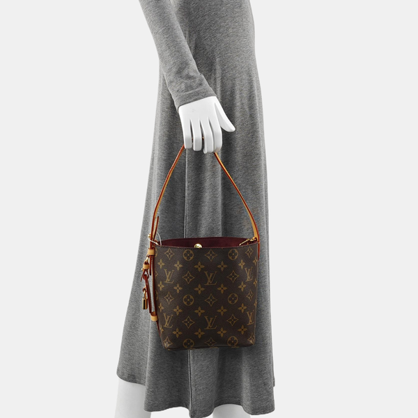 ALL IN BB Monogram Coated Canvas Brown