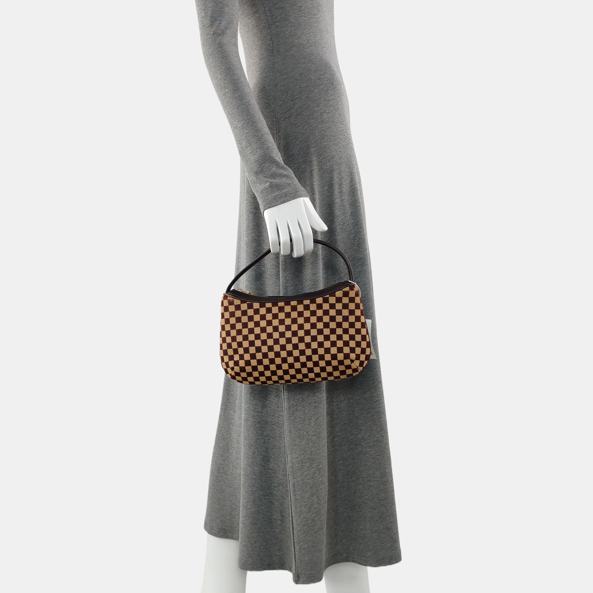 TIGRE Damier Ebene Horsehair Brown
