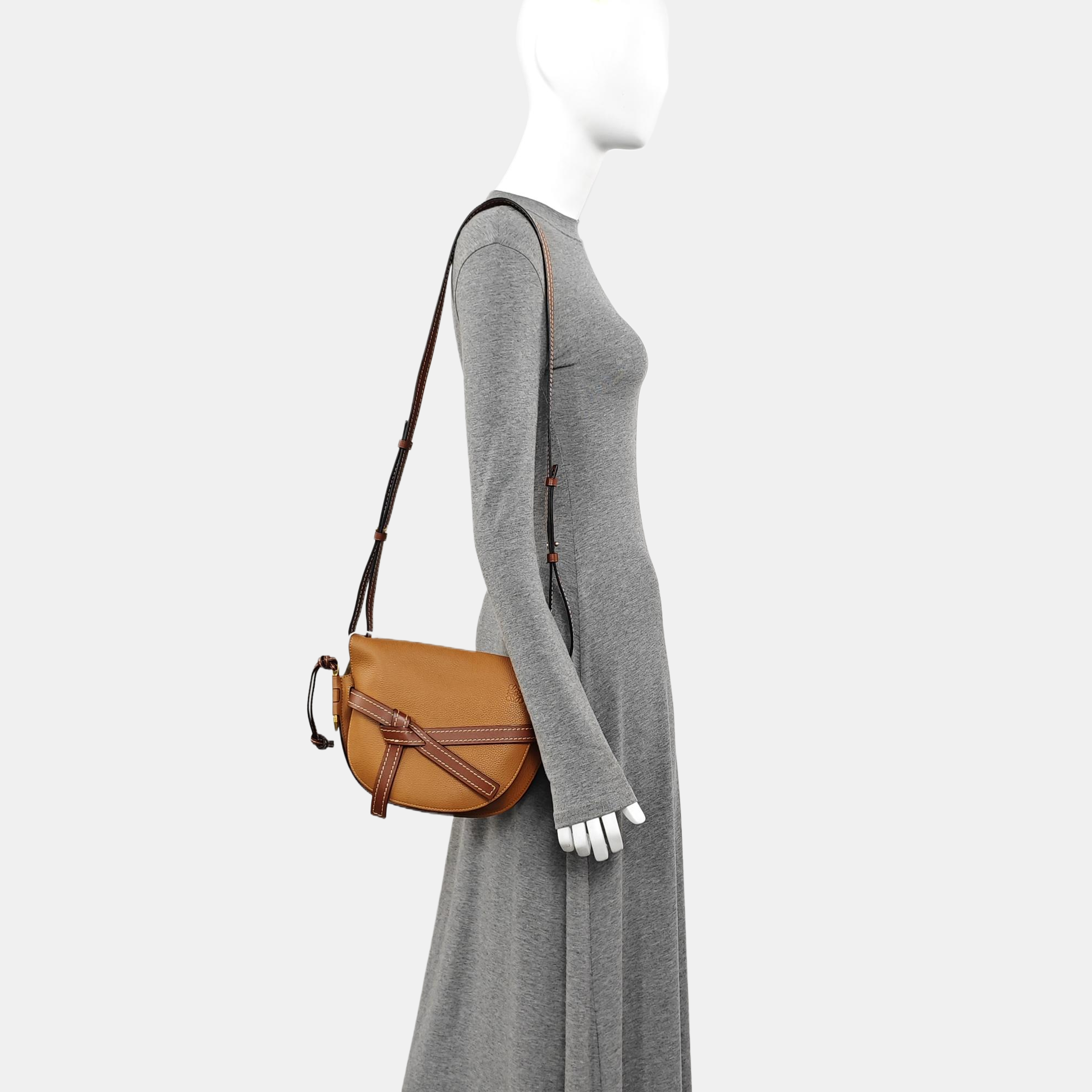 Gate Small Calfskin Brown