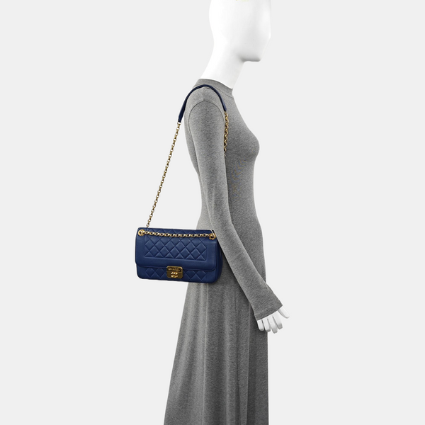 Quilted Lambskin Blue