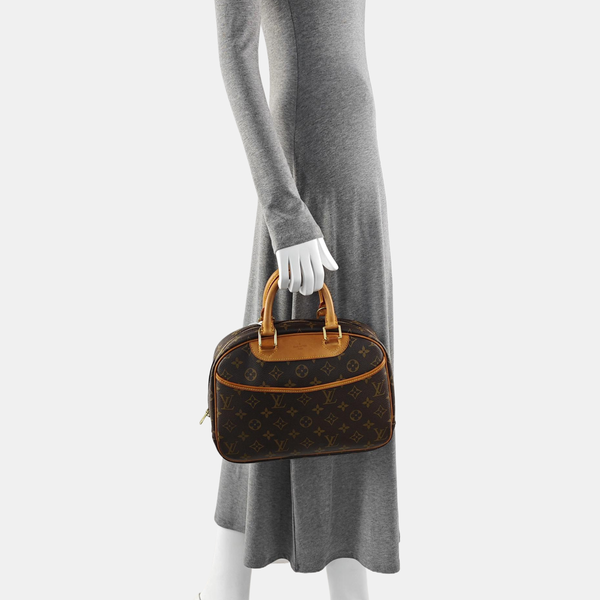 DEAUVILLE Monogram Coated Canvas Brown