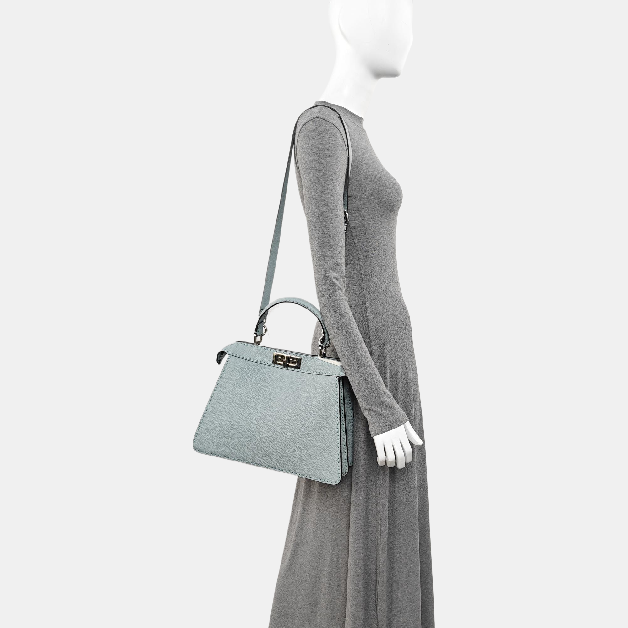 Peekaboo Medium Calfskin Blue