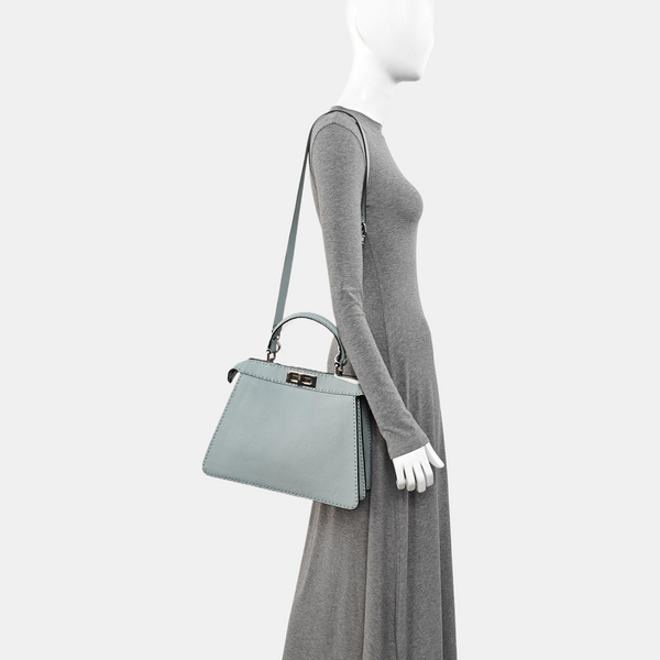 Peekaboo Medium Calfskin Blue