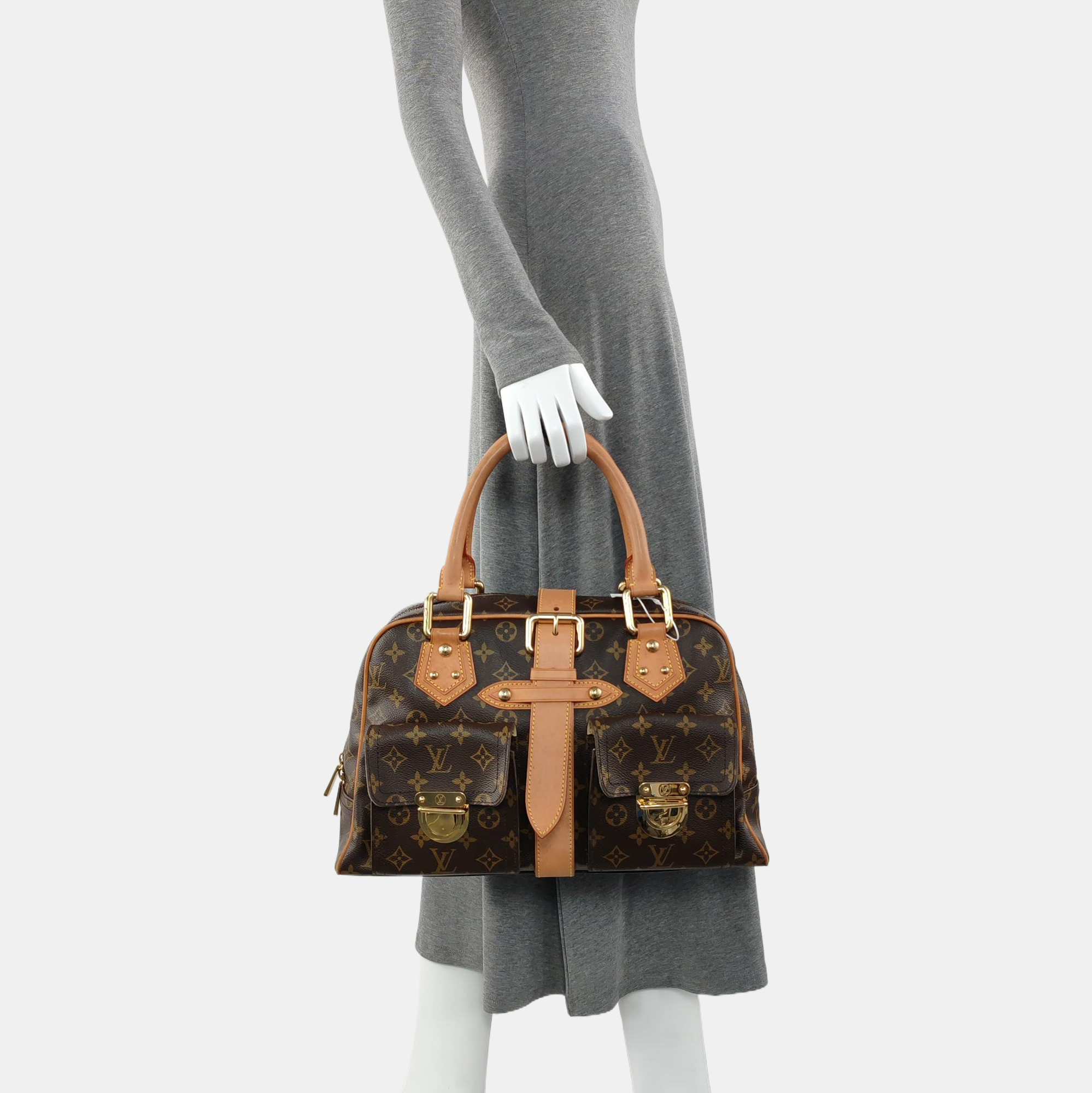 MANHATTAN GM Monogram Coated Canvas Brown