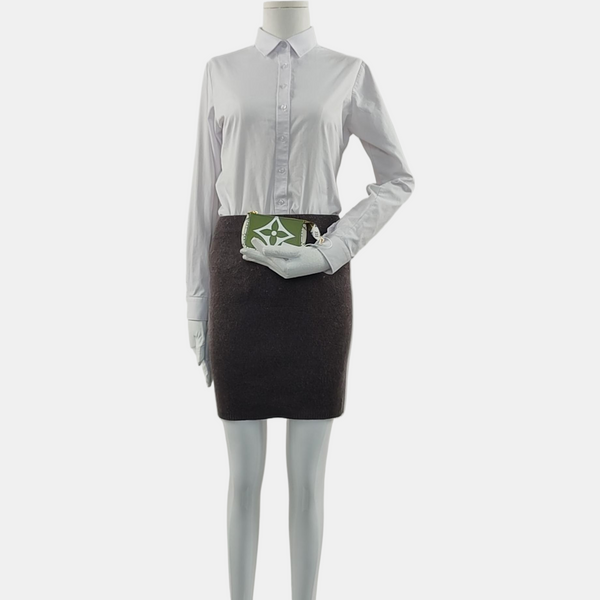 Authenticated pre-owned  ACCESSOIRES Mini Monogram Coated Canvas Green - Clutch at Looply
