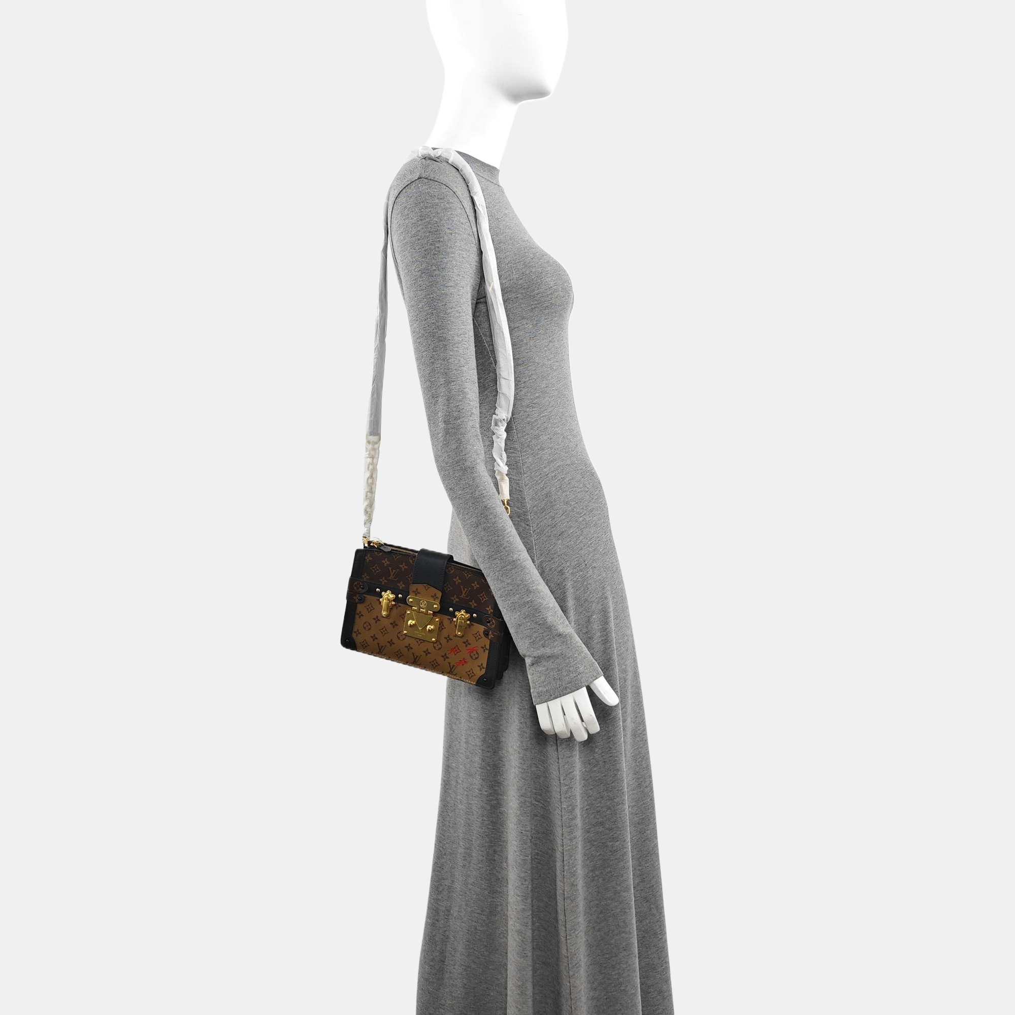 TRUNK Monogram Coated Canvas Brown