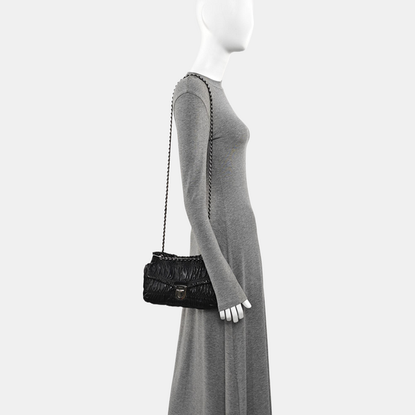 Lambskin Crossbody Bag Black