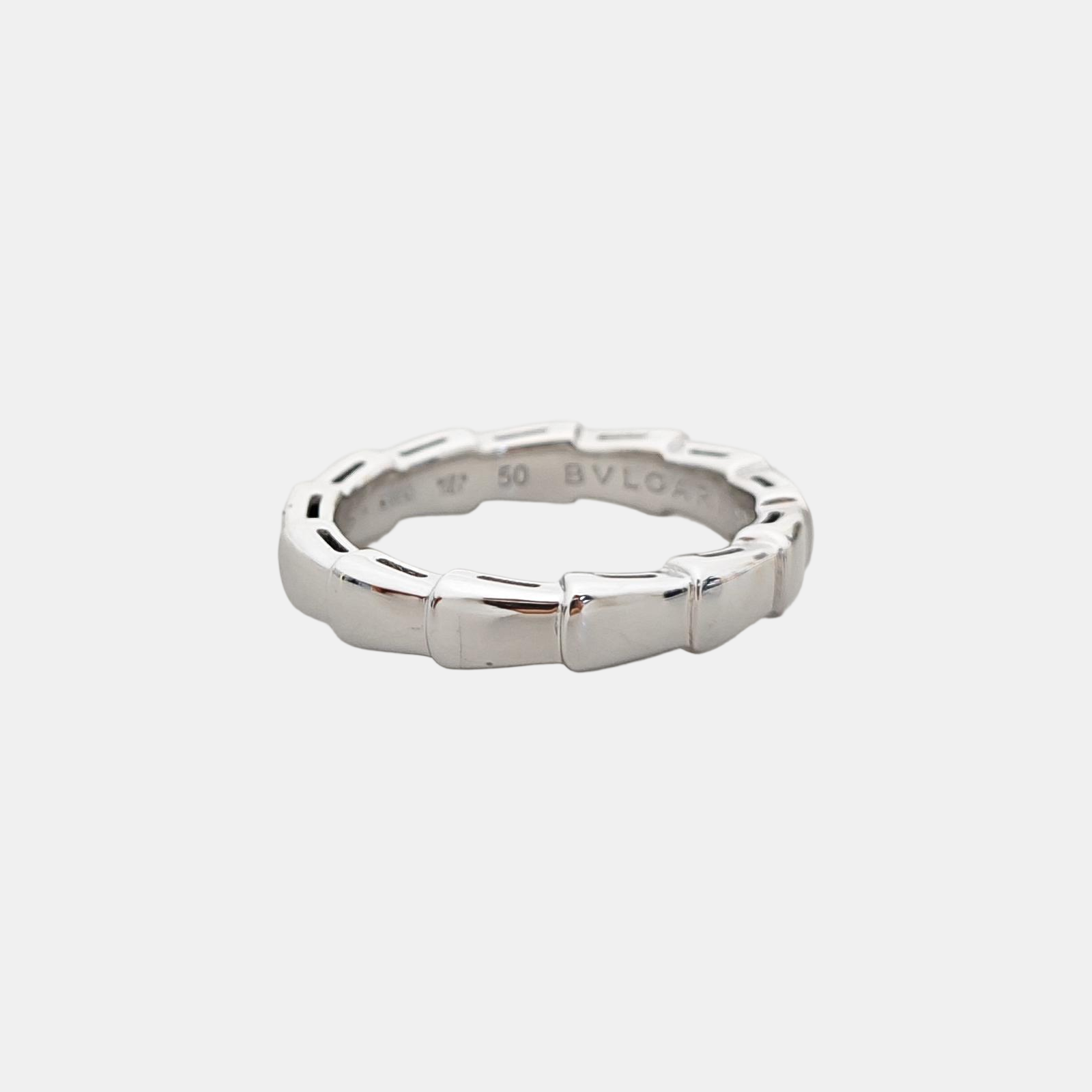 SERPENTI 18k White Gold Silver Ring EU 50