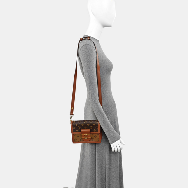 DAUPHINE Mini Coated Canvas Brown