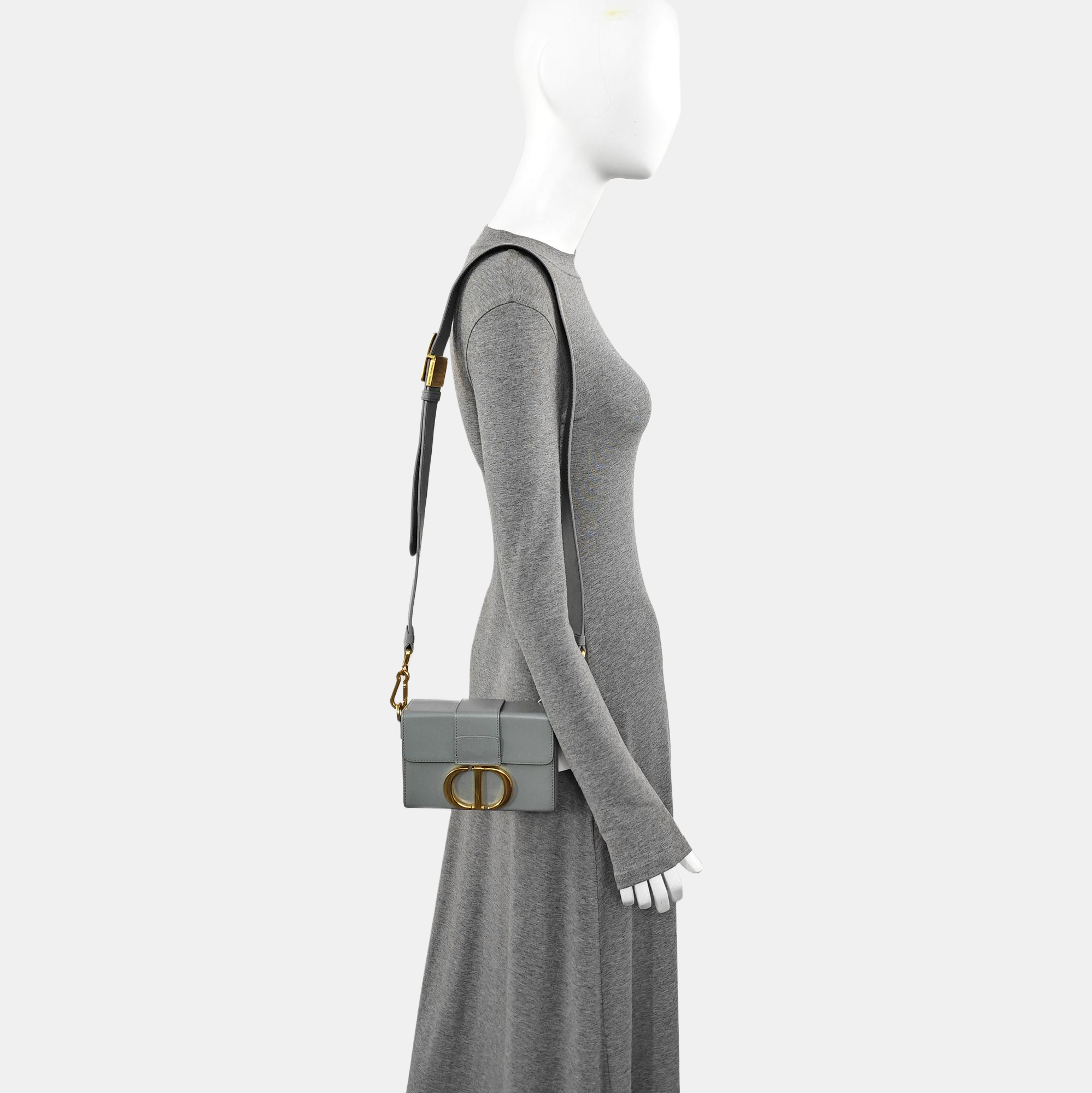 30 Montaigne Mini Calfskin Gray